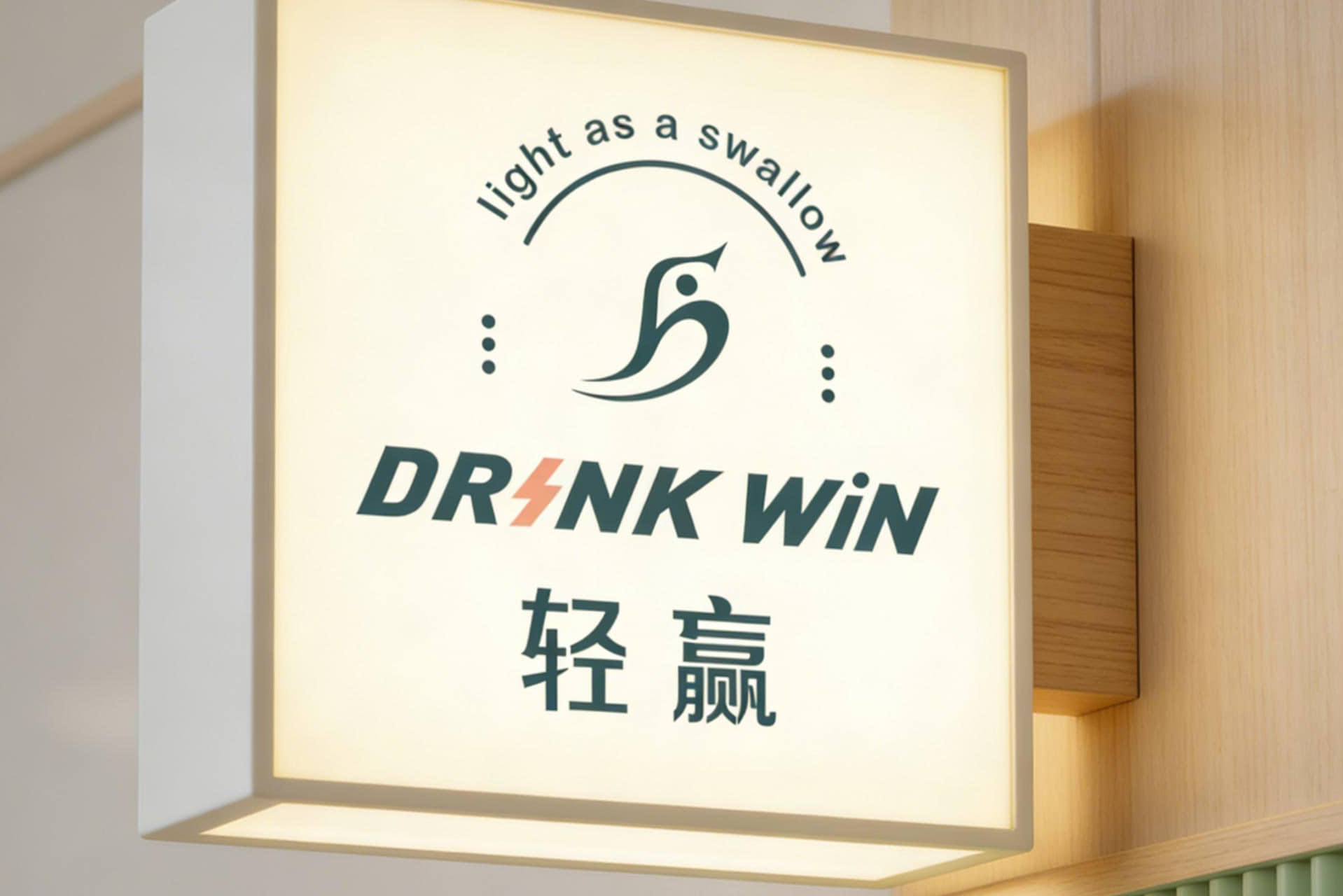 轻赢健康饮logo设计